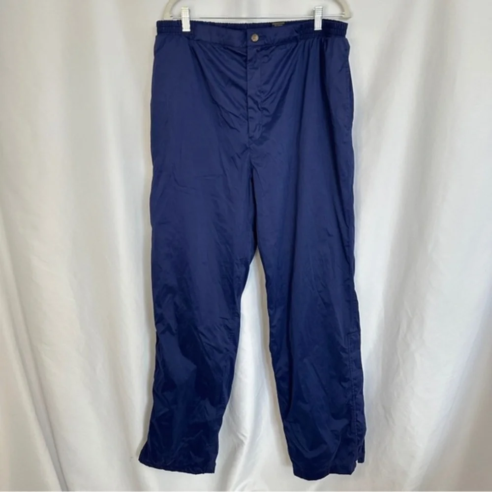 Sunice Golf Windbreaker‎ Rain Pants Mens XL Blue Navy Softshell Ankle Zip Lined